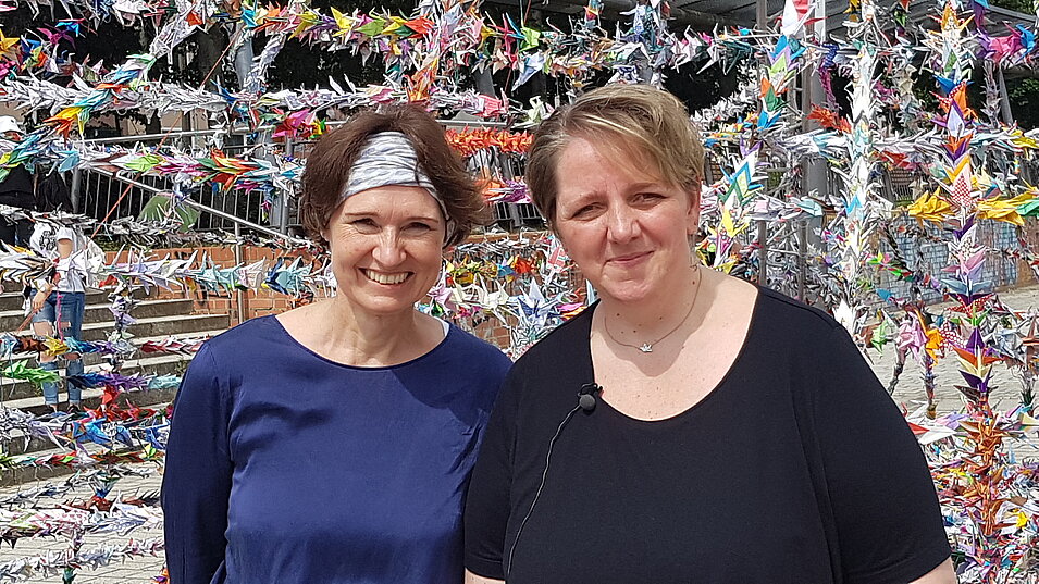 Renate Rohner, Vorständin des Paritätischen Brandenburg und Jacqueline Eckardt, Regionalbüroleiterin des Paritätischen Brandenburg (rechts)